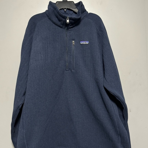 Patagonia Better Sweater Navy Rib-Knit Quarter-Zip Pullover XL - Men's - Picture 1 of 16